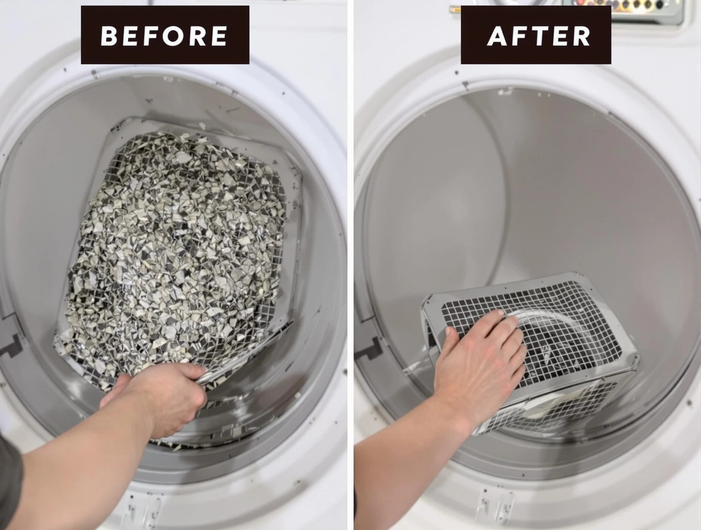Professional lint trap cleaning by Hooper Dryer Vent Cleaning in Hooper