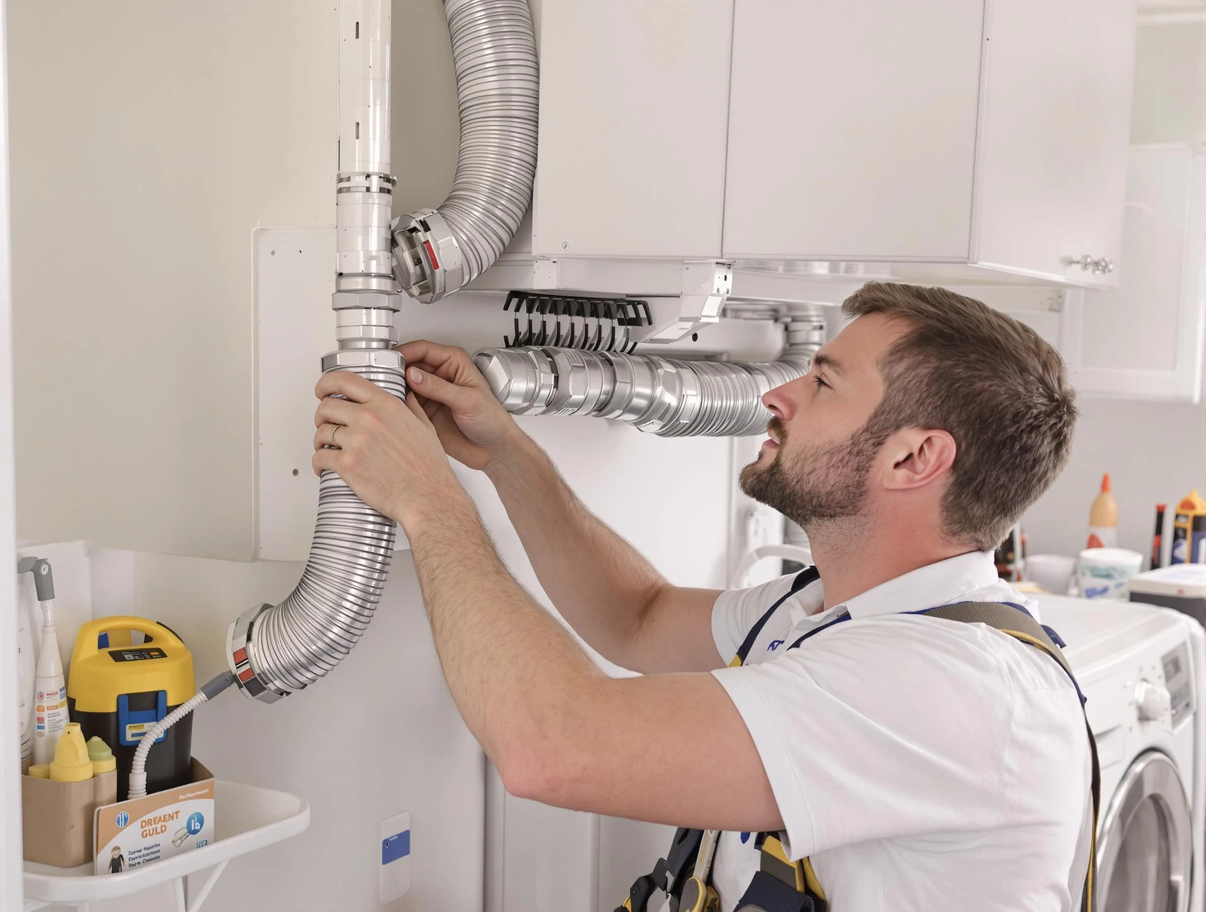Professional dryer vent repair and installation by Hooper Dryer Vent Cleaning in Hooper