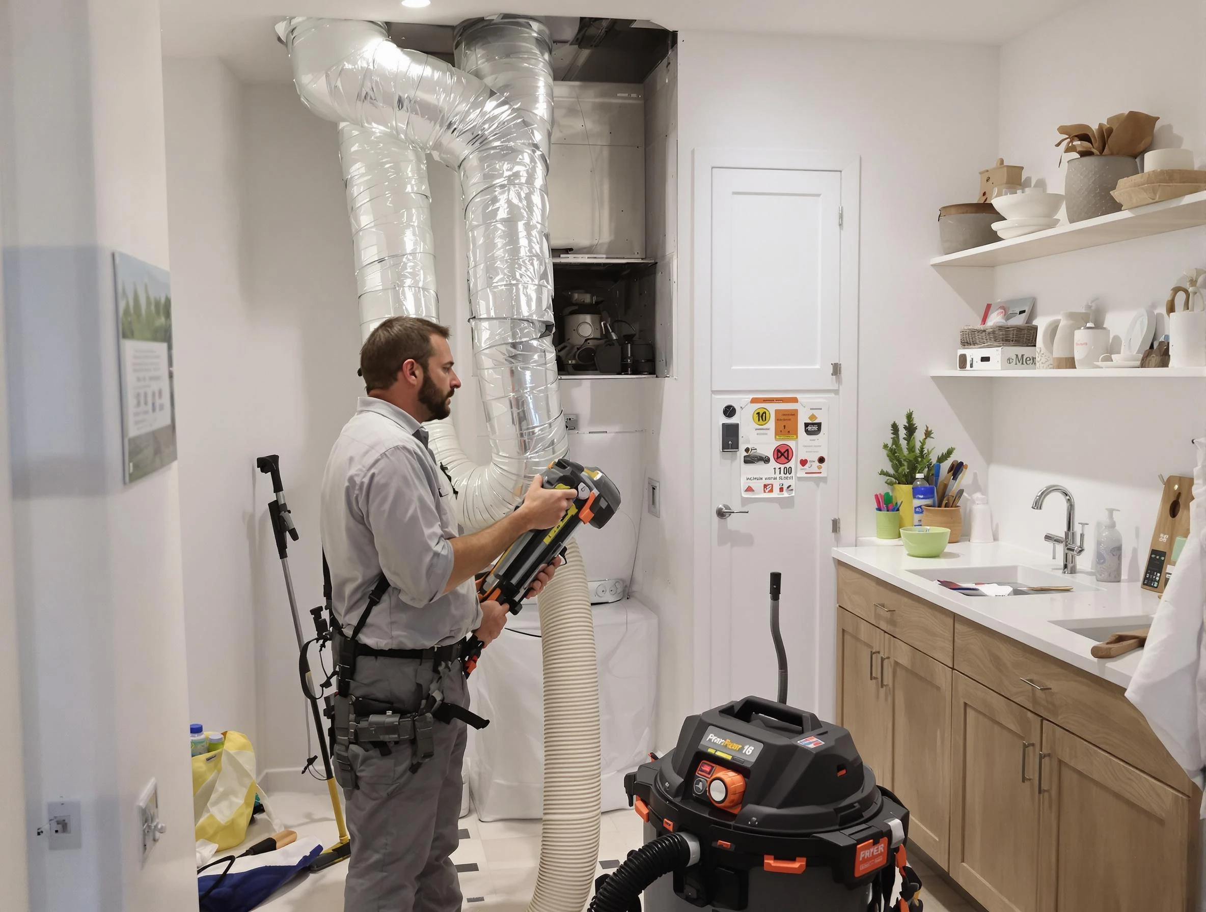 Clogged Dryer Vent Cleaning in Hooper