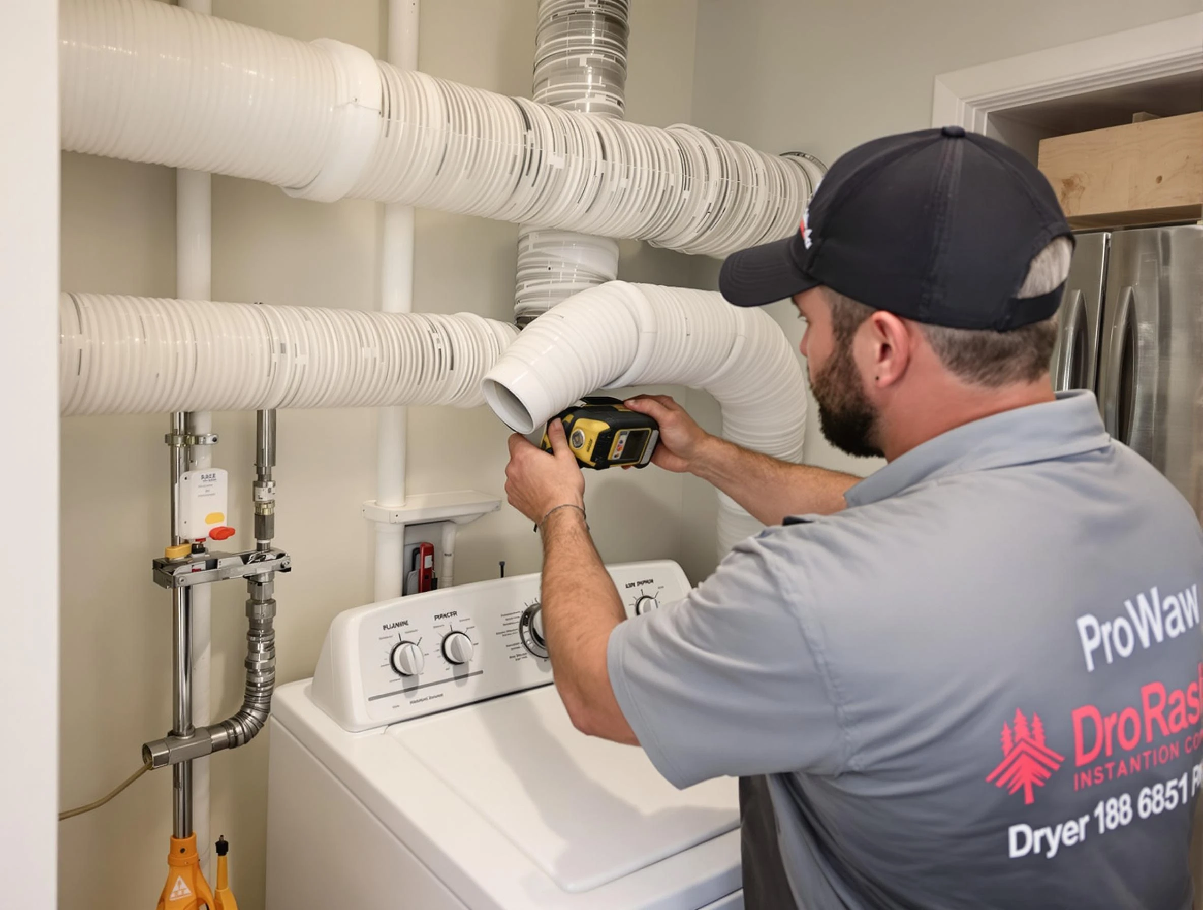 Professional dryer vent hose installation by Hooper Dryer Vent Cleaning in Hooper